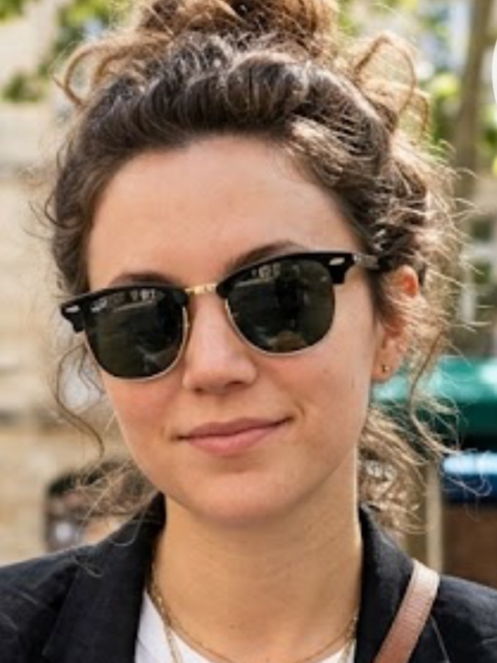 Ray-Ban Black and Gold Clubmaster Sunglasses